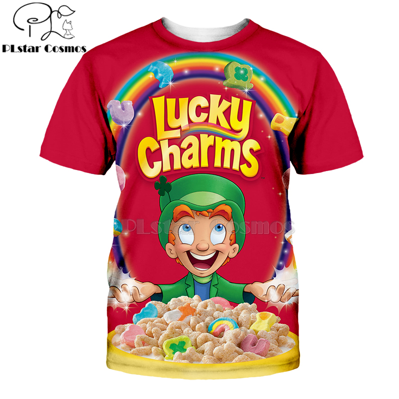 Food Snacks Brands - เสื้อยืดแบบสวมหัวแขนสั้นสำหรับผู้ชายและผู้หญิงเสื้อยืด3D ลายช็อกโกแลตซอสลูกกวาดใหม่ล่าสุด