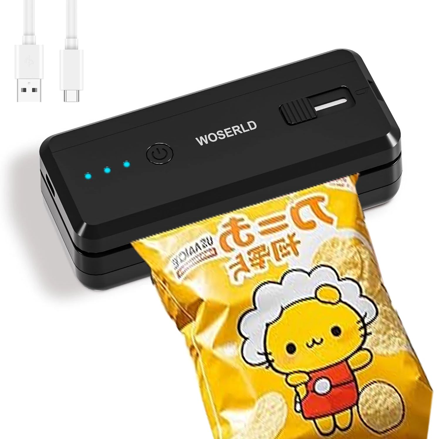 Quick Food Snacks - เครื่องซีลแบบแรงกระตุ้น การปิดผนึกอย่างรวดเร็วสําหรับการผนึกขนมและถุงพลาสติกเพื่อให้อาหารสดสําหรับบรรจุภัณฑ์อาหารในห้องครัว/แคมป์ปิ้ง