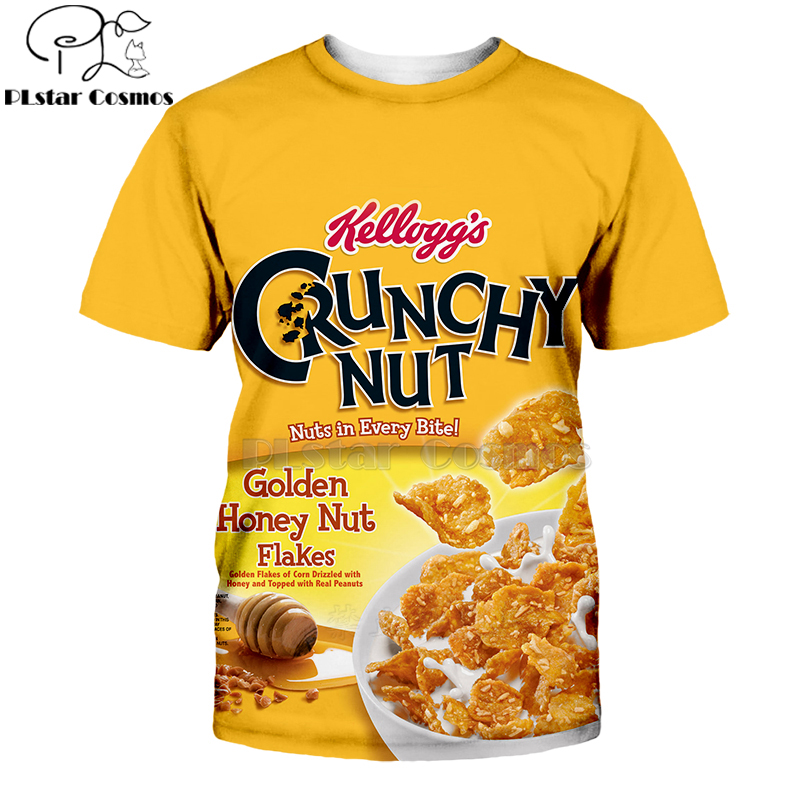 เสื้อยืดแบบสวมหัวแขนสั้นสำหรับ - Food Snacks Brands บทวิจารณ์และราคา