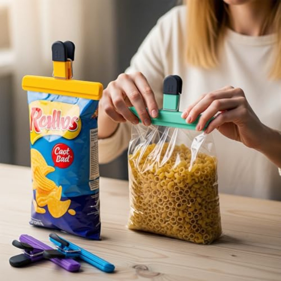 คลิปหนีบถุงขนม 6 ชิ้น, พลาสติก - Food Snacks At Home บทวิจารณ์และราคา